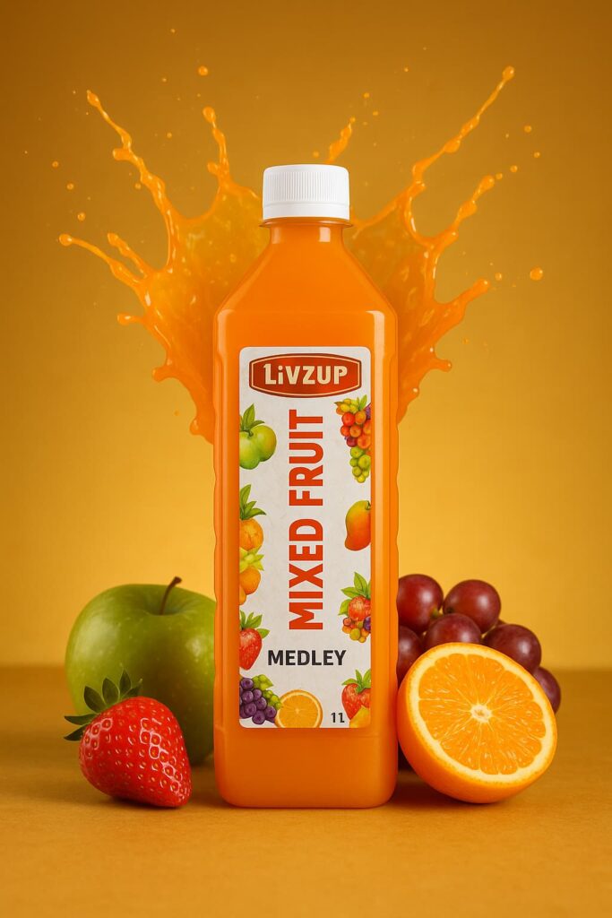 Livacare Wellness Products: Mized Fruit Juice the best bottled juice in India